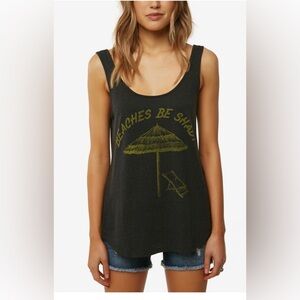 Beaches Be Shady Graphic-Print Tank Top. M